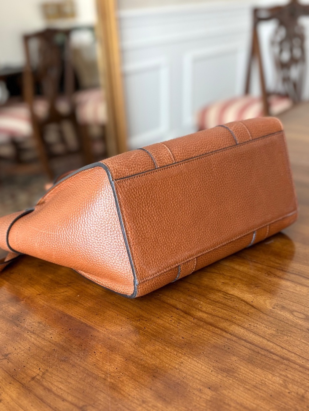 Mulberry Small Zipped Bayswater - Oak Classic Grain - Picture 5 of 6